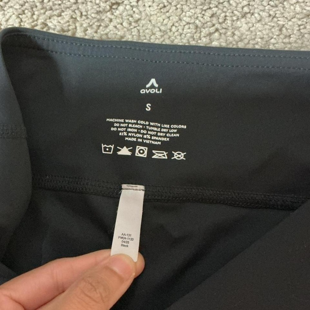 Avoli‎ Womens Volleyball Shorts Black Size S Small AA-131 Athletic Compression - Picture 3 of 5